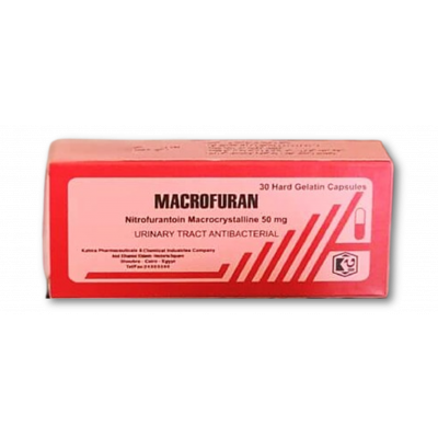 MACROFURAN 50 MG ( NITROFURANTOIN MACROCRYSTAL ) 30 CAPSULES